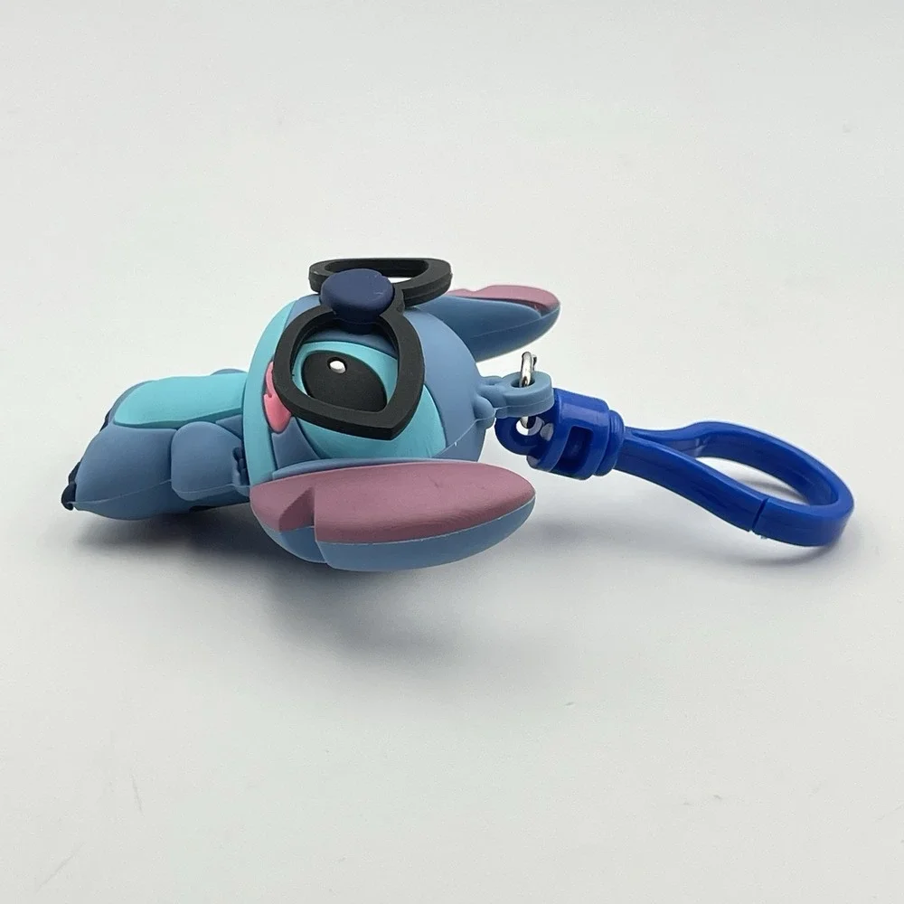 Lilo & Stitch‎ With Glasses Figural Keychain Series 2 Rubber Bag Clip Like New